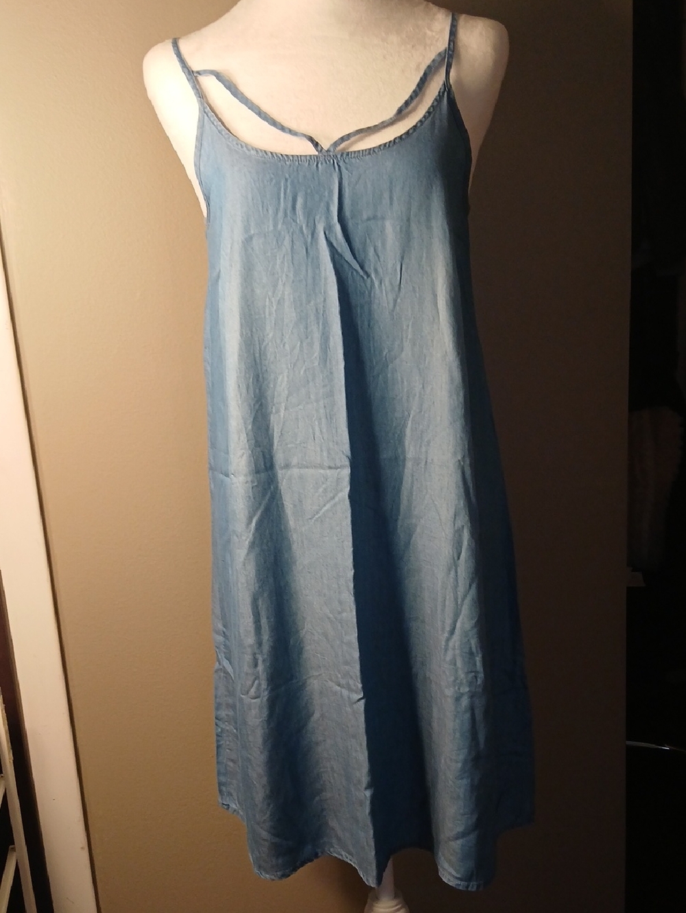 SO Denim Blue Casual Slip Dress XS